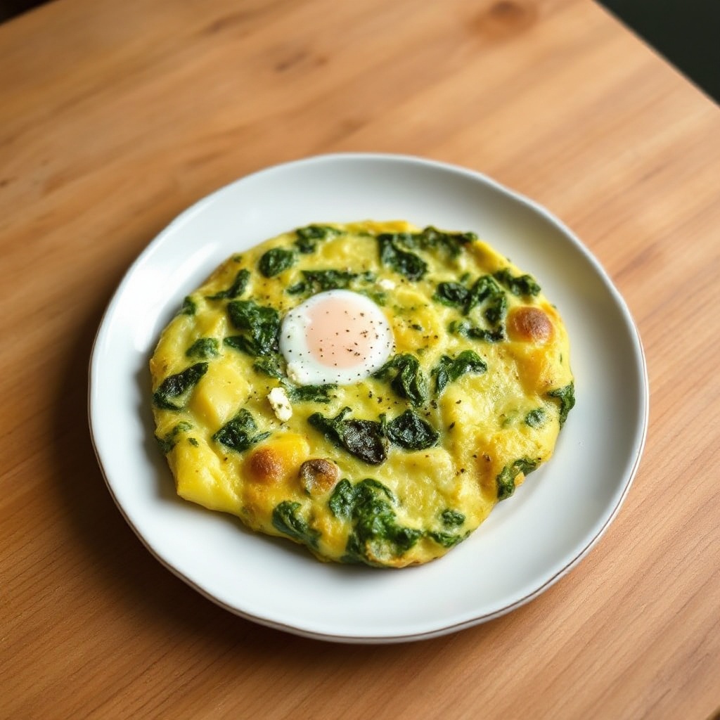 Herzhafte Spinat- und Kartoffel-Frittata