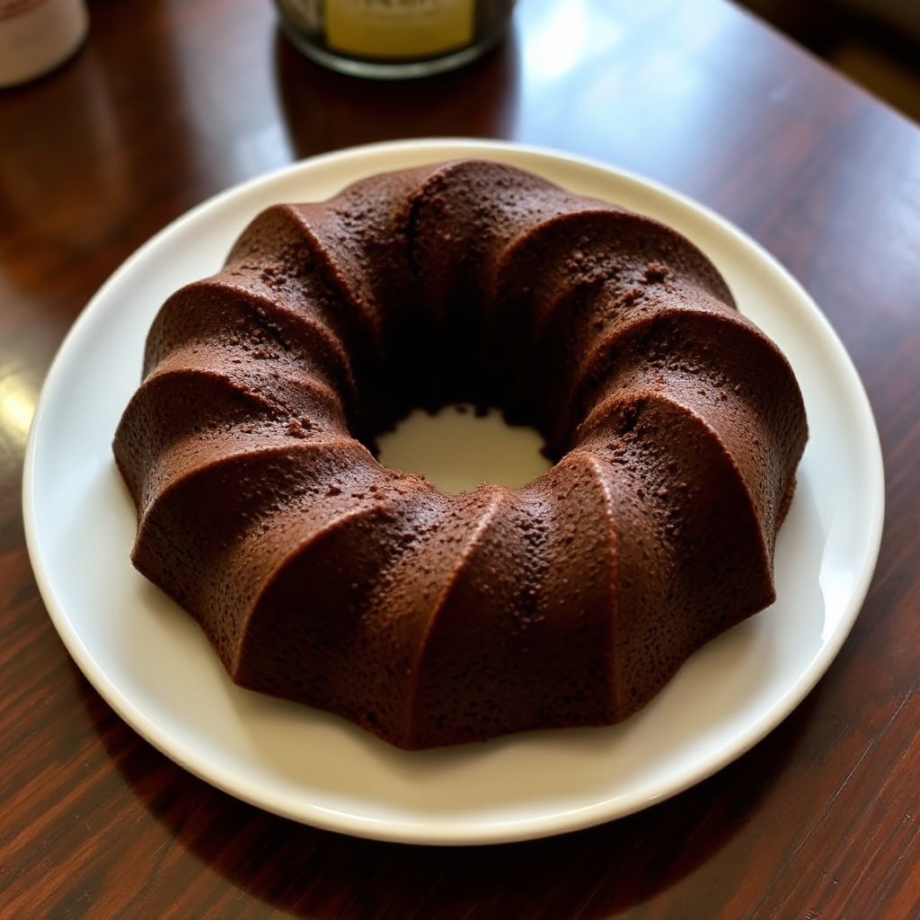 Rich Chocolate Coffee Liqueur Bundt Cake