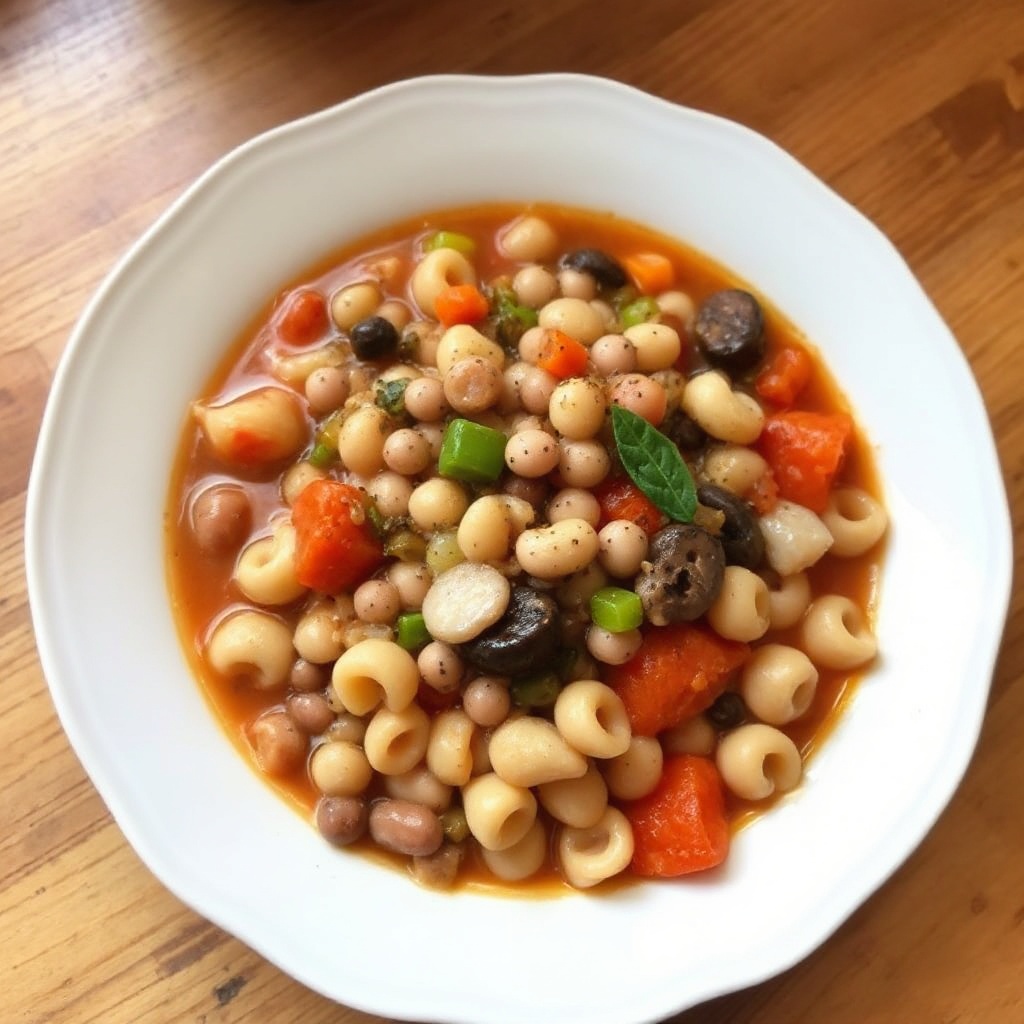 Hearty Bean and Pasta Soup