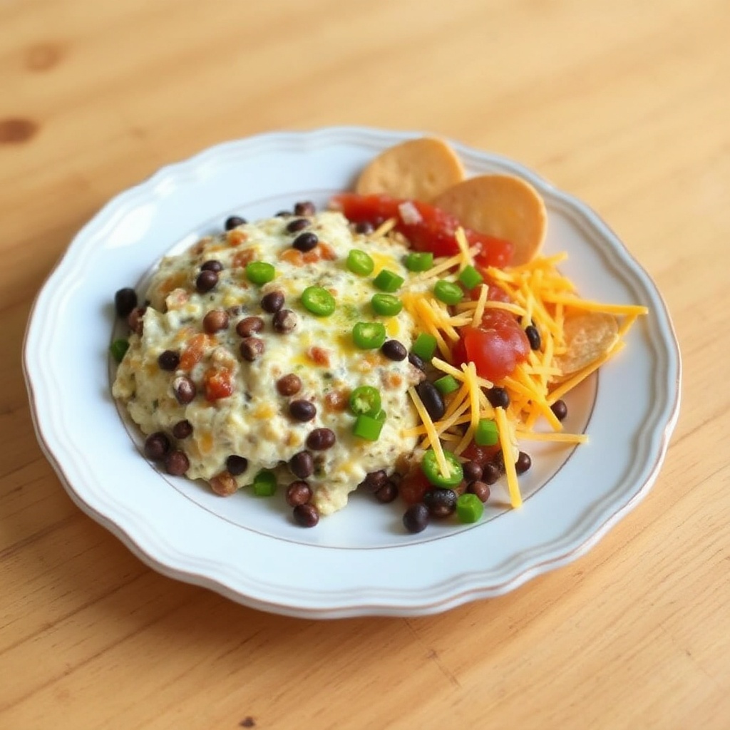 Würziger Bohnen- und Käse-Dip