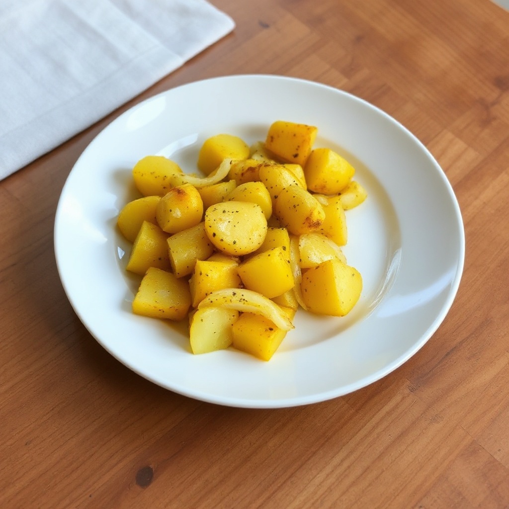 Goldene Kurkuma-Kartoffel-Pfanne