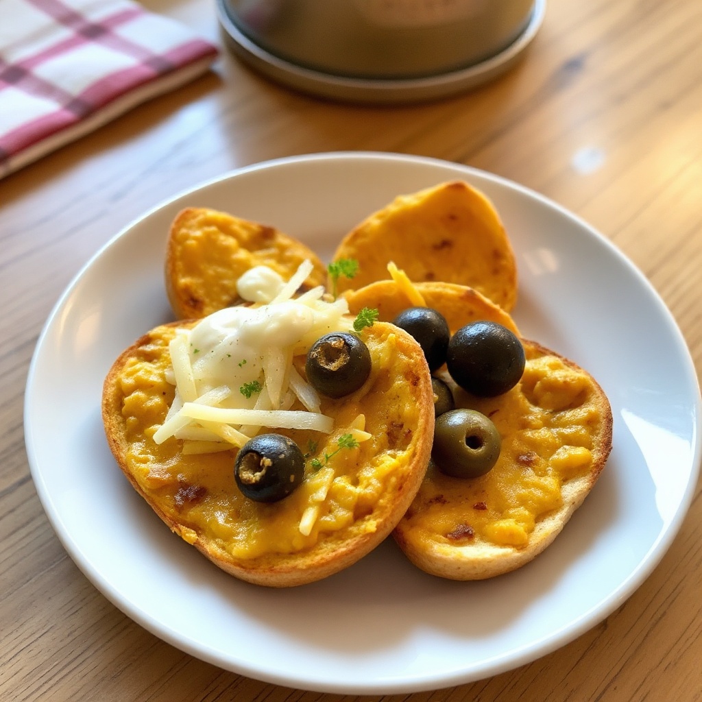 Spicchi di Muffin al Curry e Formaggio