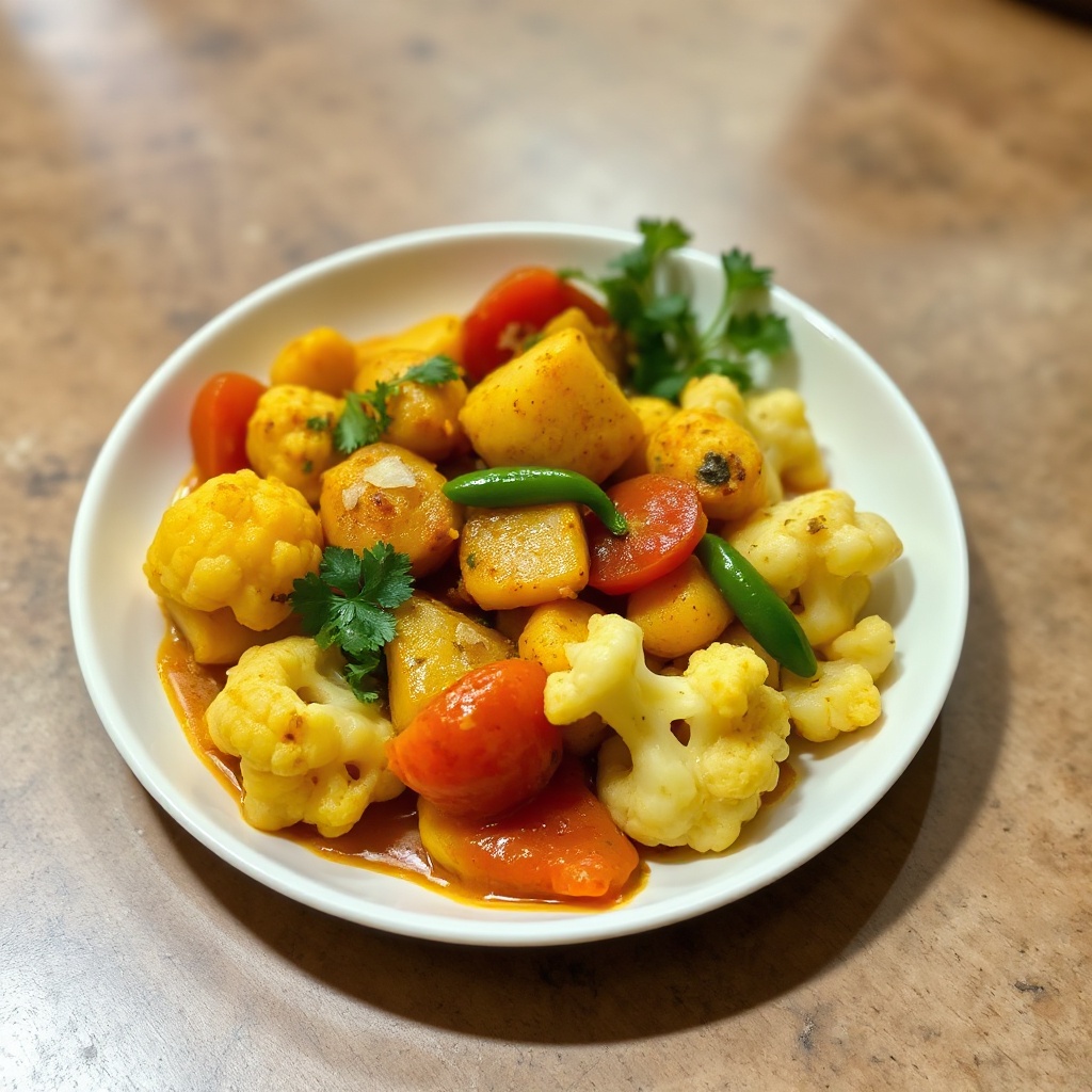 Curry di Patate e Cavolfiore Speziato