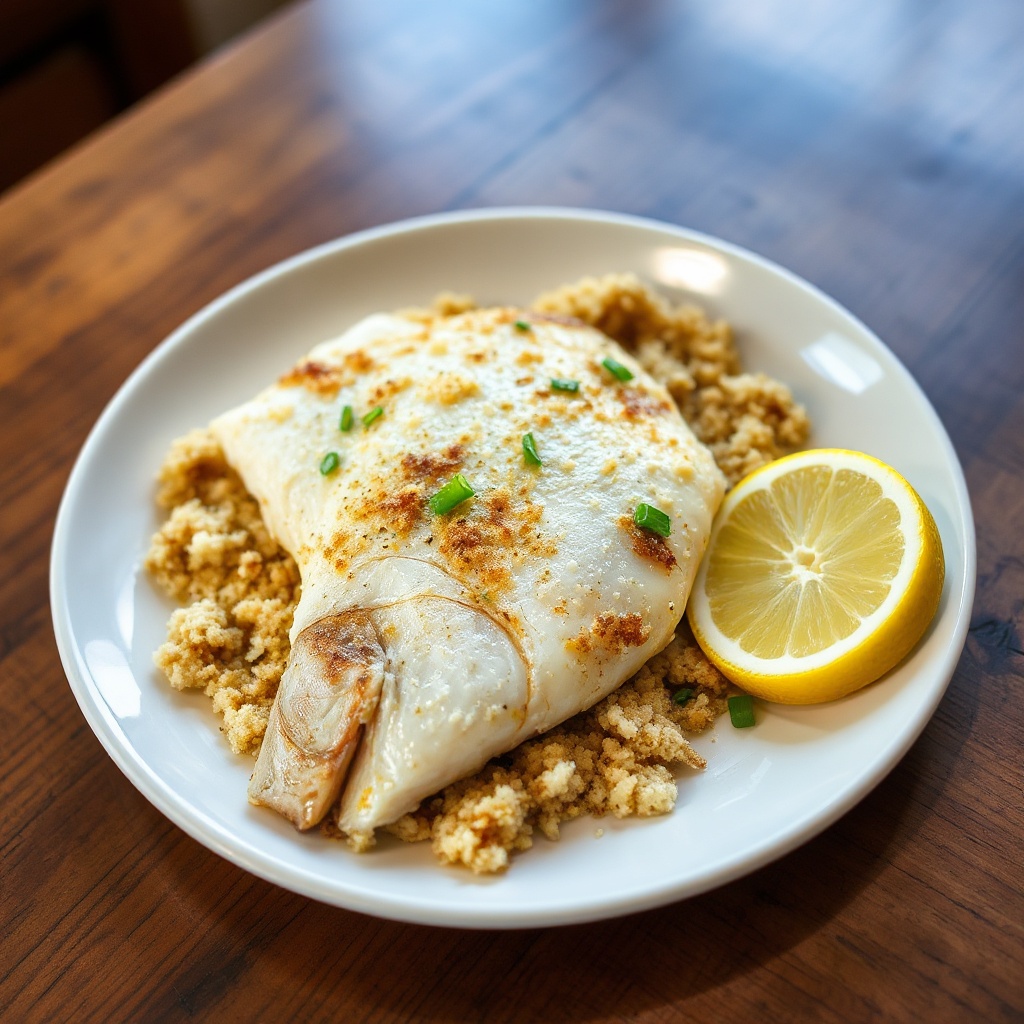 Zitronen-Knoblauch Gebackener Zander