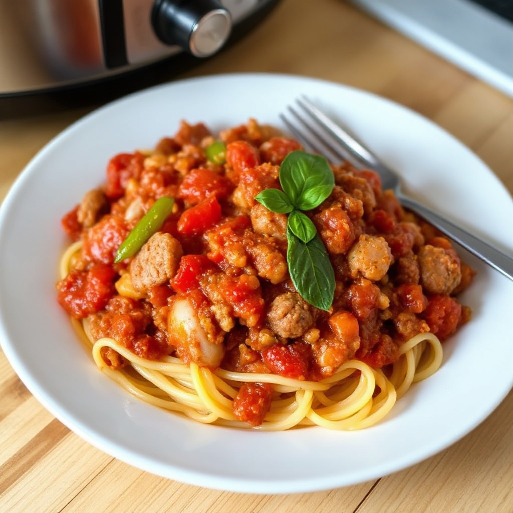 Sugo di Spaghetti Ricco in Pentola Lenta