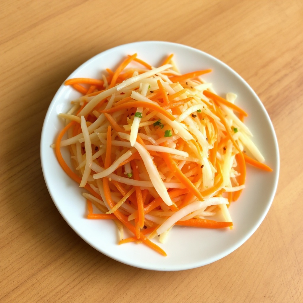 Insalata Rinfrescante di Daikon e Carote
