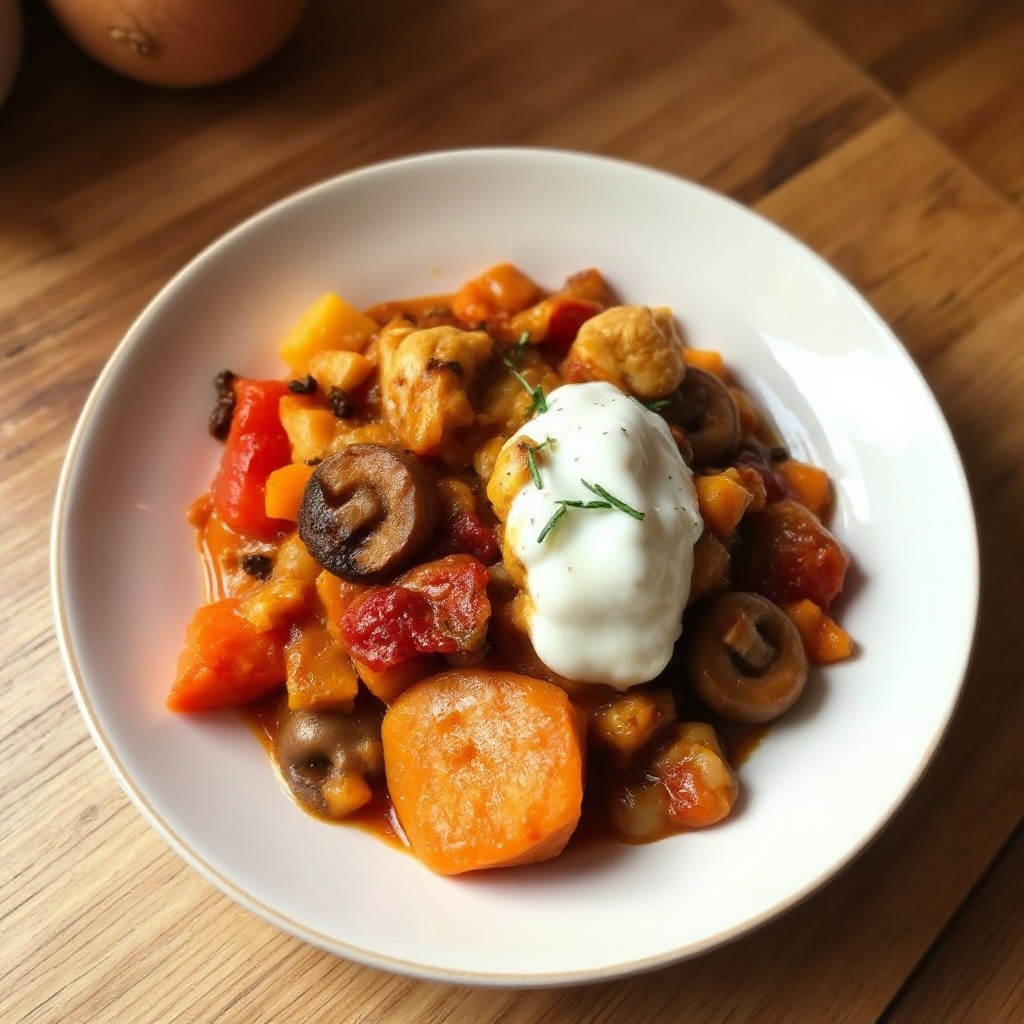 Torta Salata di Pollo e Patate Dolci