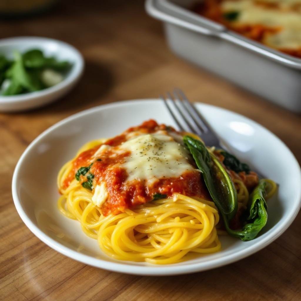 Käse-Spaghetti-Kürbis-Auflauf