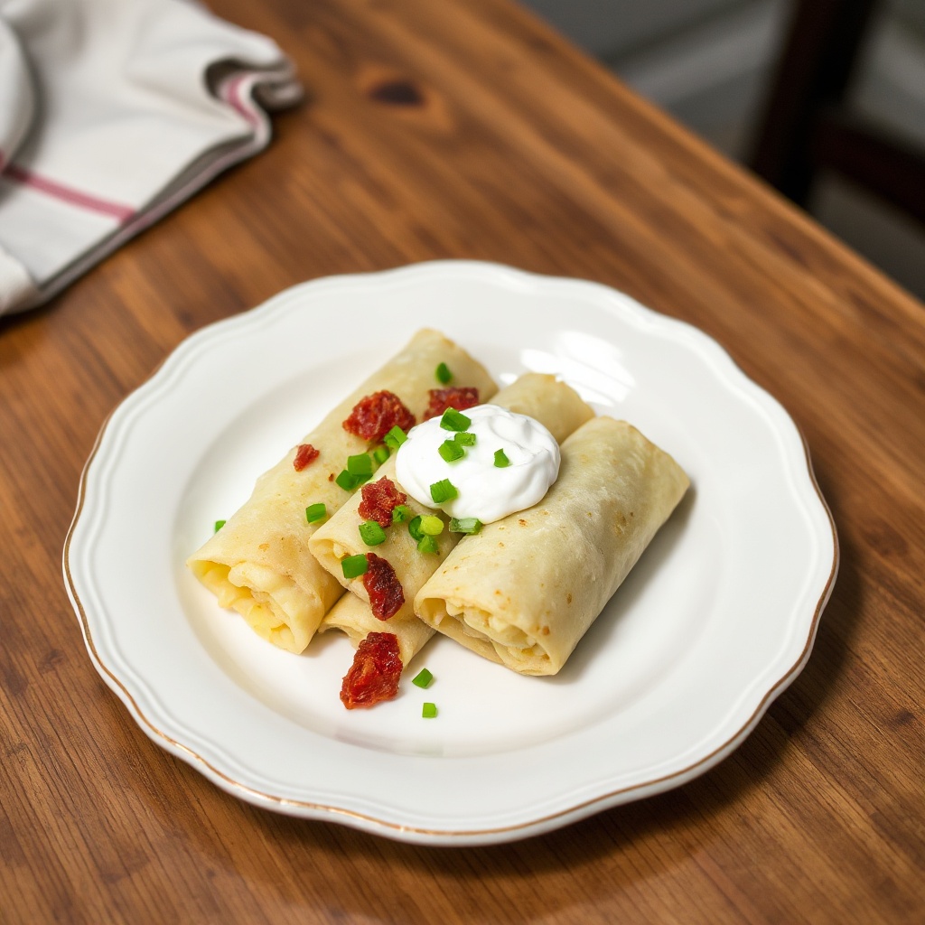 Crispy Mashed Potato Spring Rolls