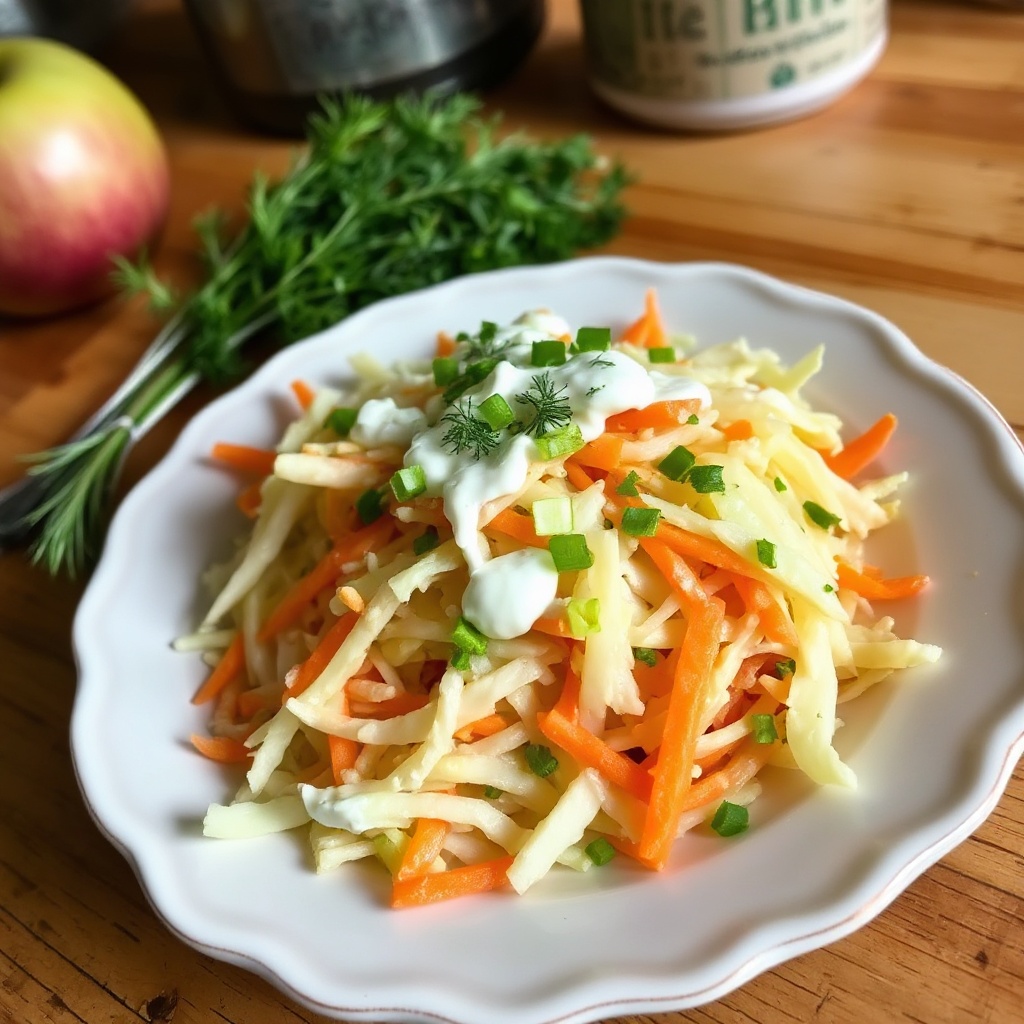 Knackiger Apfel- und Kohl-Slaw