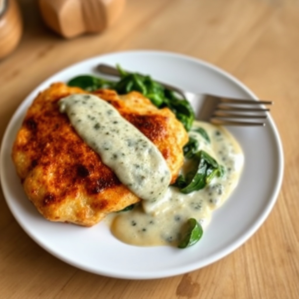Würziges Chipotle-Hühnchen mit cremiger Spinatsoße