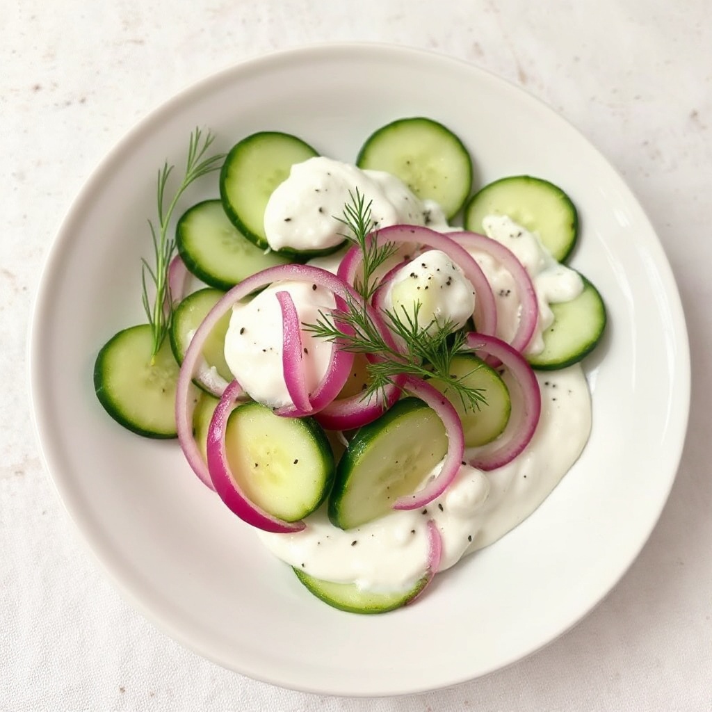 Erfrischender Gurken-Dill-Salat