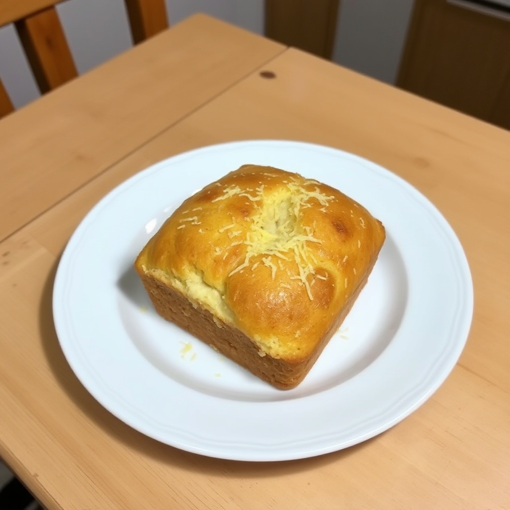 Herzhafter Knoblauch-Parmesan-Brotbackautomaten-Laib