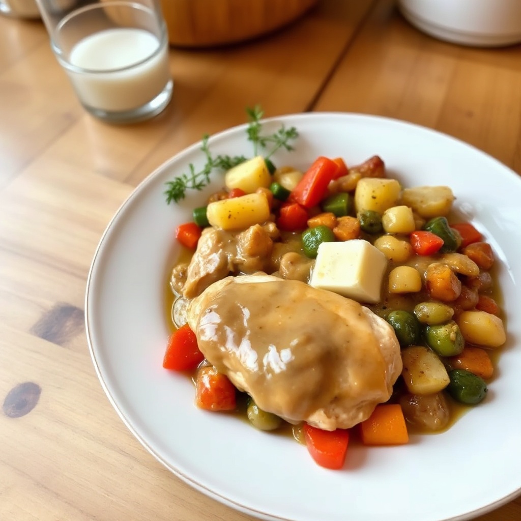 Savory Chicken and Veggie Potato Bake