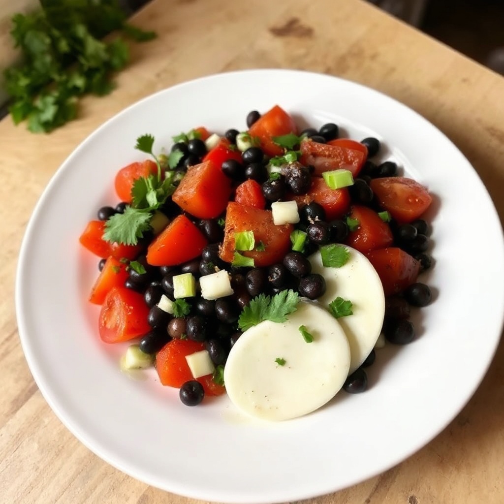 Insalata di Fagioli Neri e Pomodori