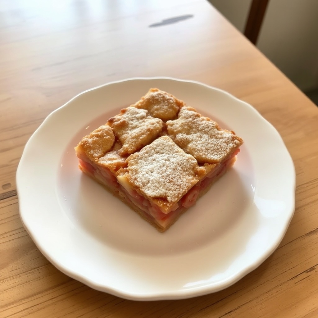 Rhubarb Delight Squares