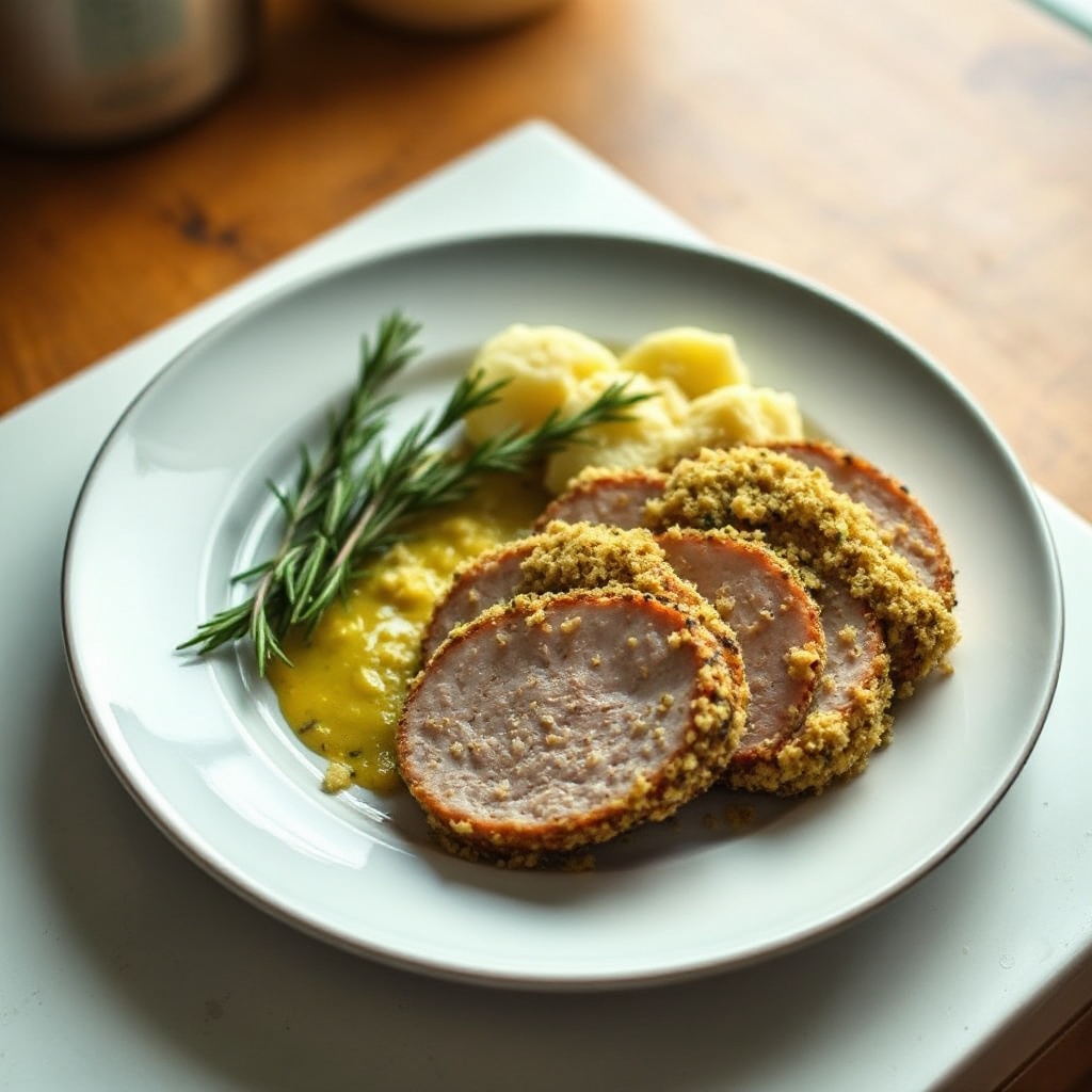 Filetto di Maiale Croccante alle Erbe con Senape all'Aglio