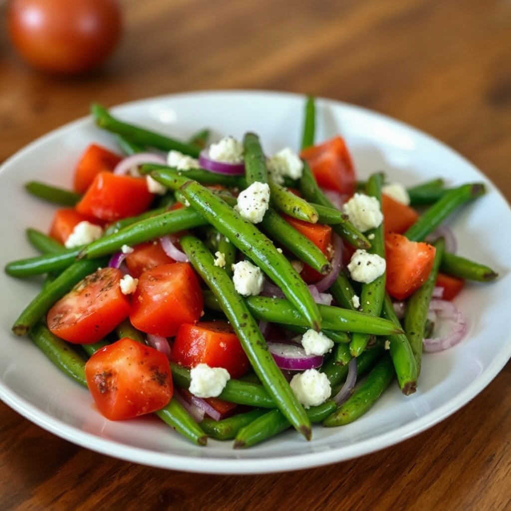 Insalata di Fagiolini e Pomodori Freschi