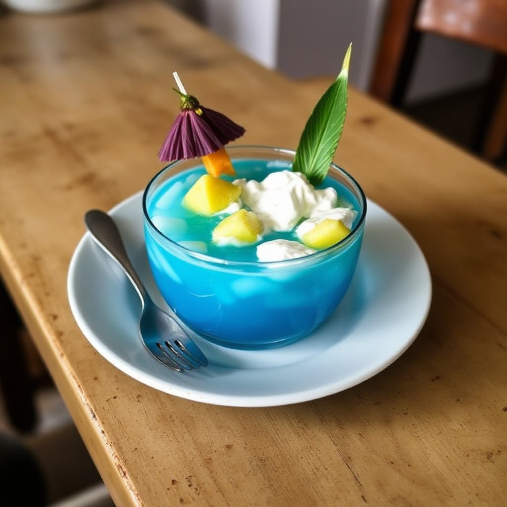 Tropischer Lagunen-Cocktail
