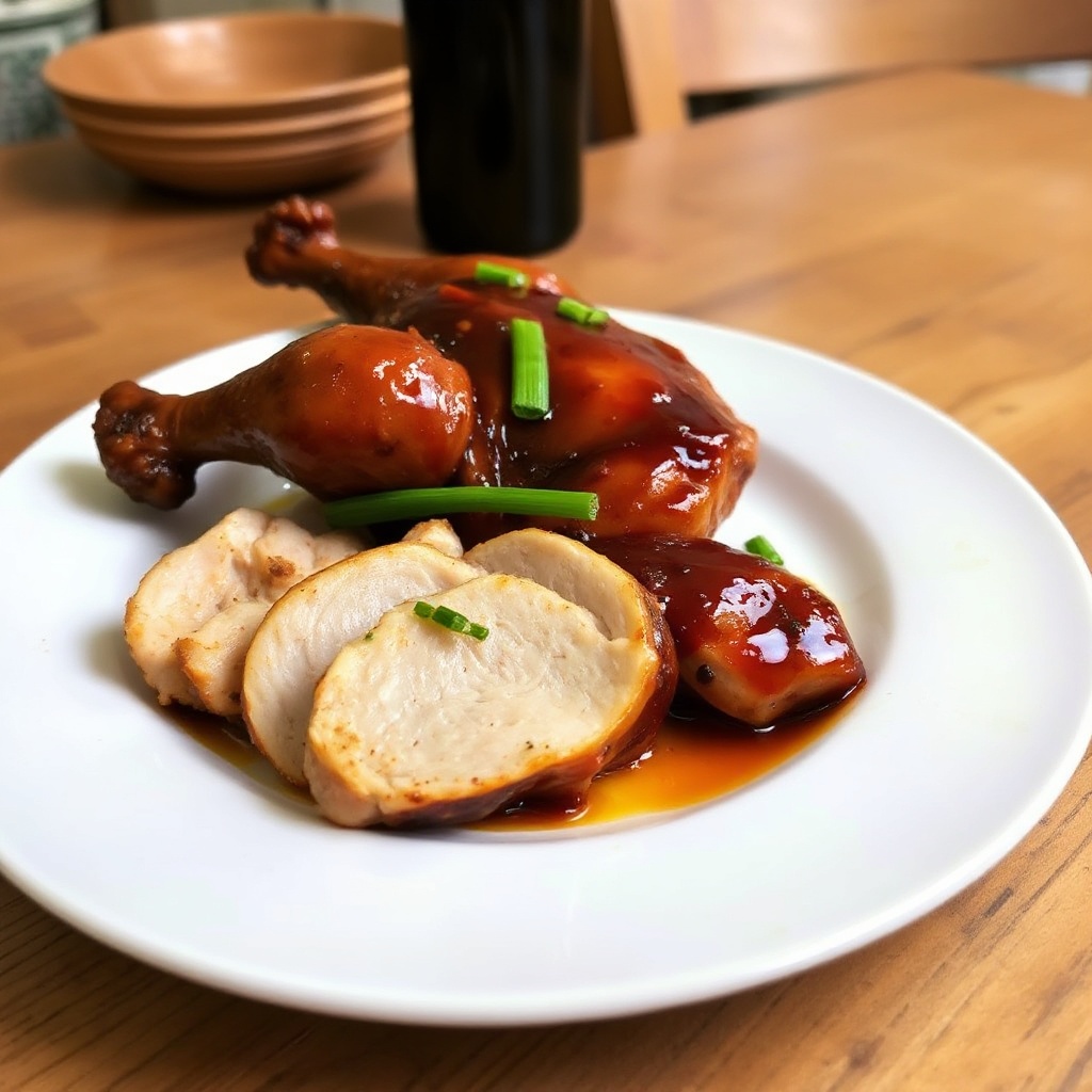Asian-Style Glazed Roast Chicken