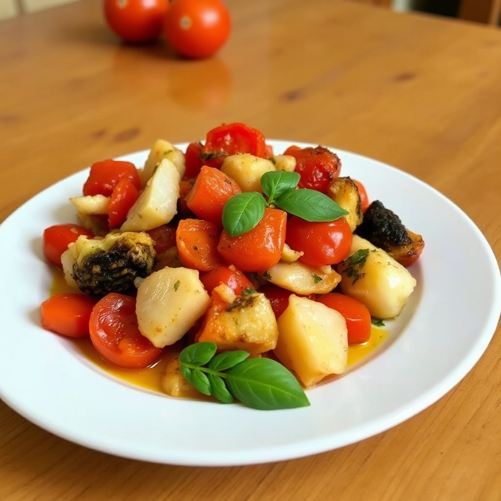 Baked Tomato and Artichoke Medley