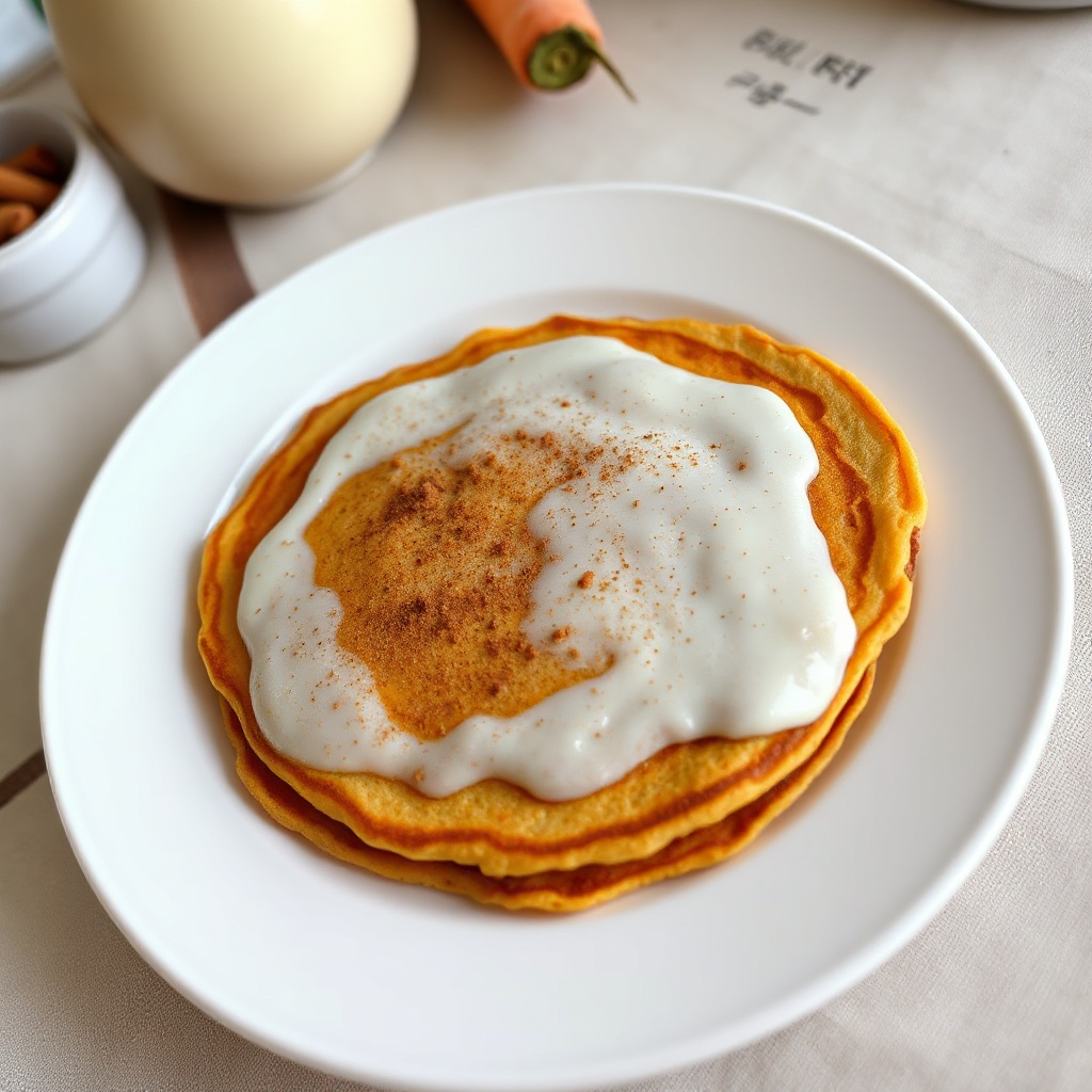 Karotten-Zimt-Pfannkuchen