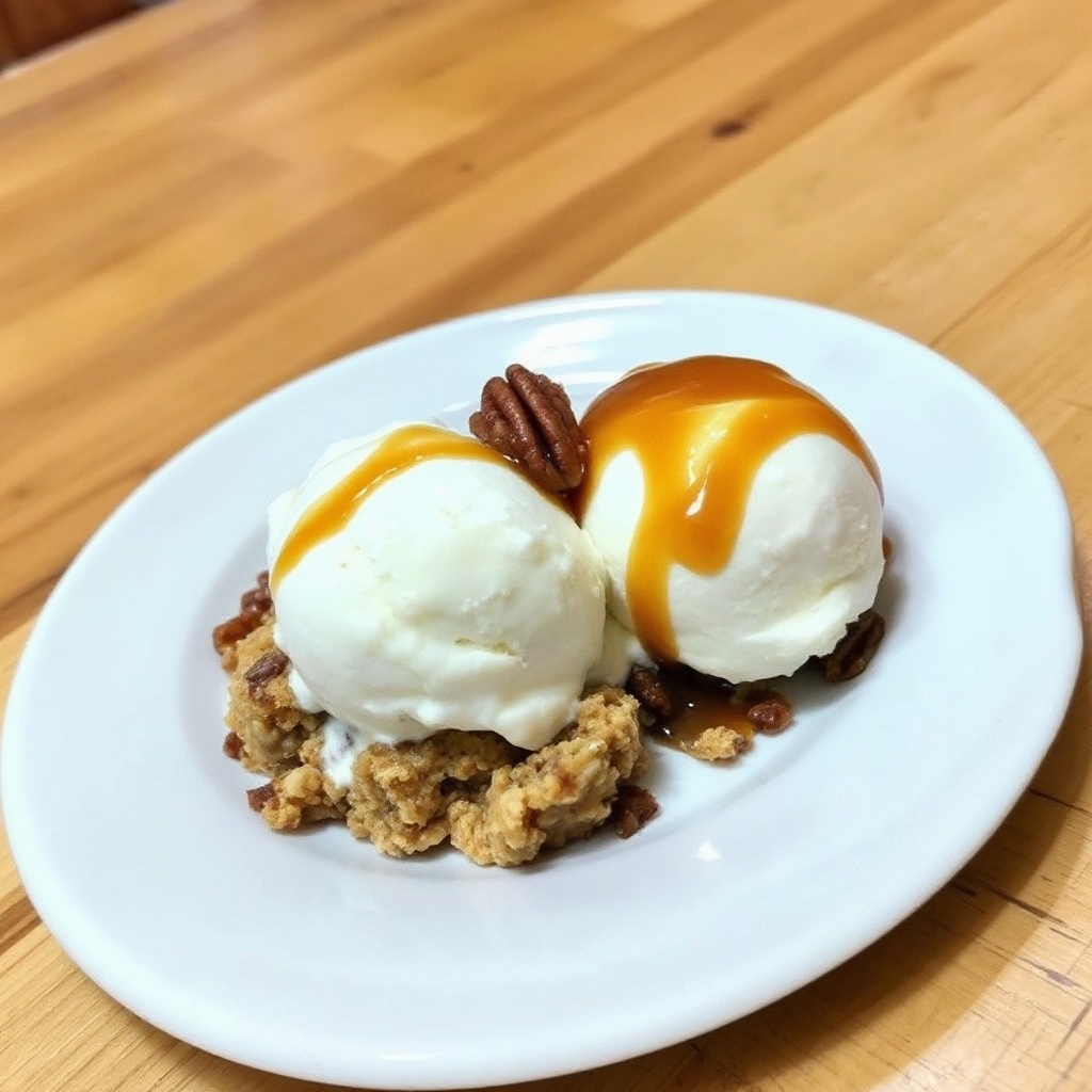 Caramel Pecan Ice Cream Delight