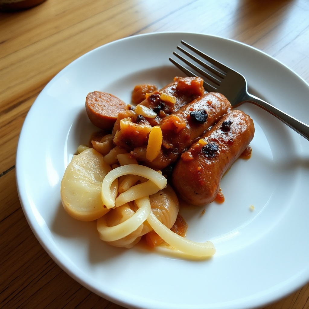Sweet and Tangy Sausage Bake