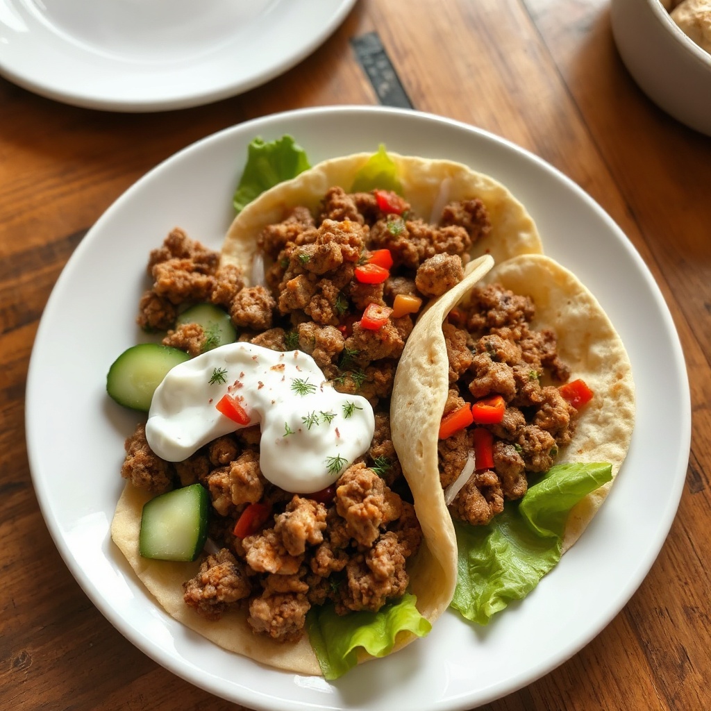 Mediterranean Fusion Wraps