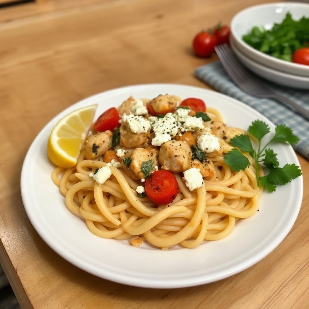 Mediterrane Hähnchen-Pasta-Delight