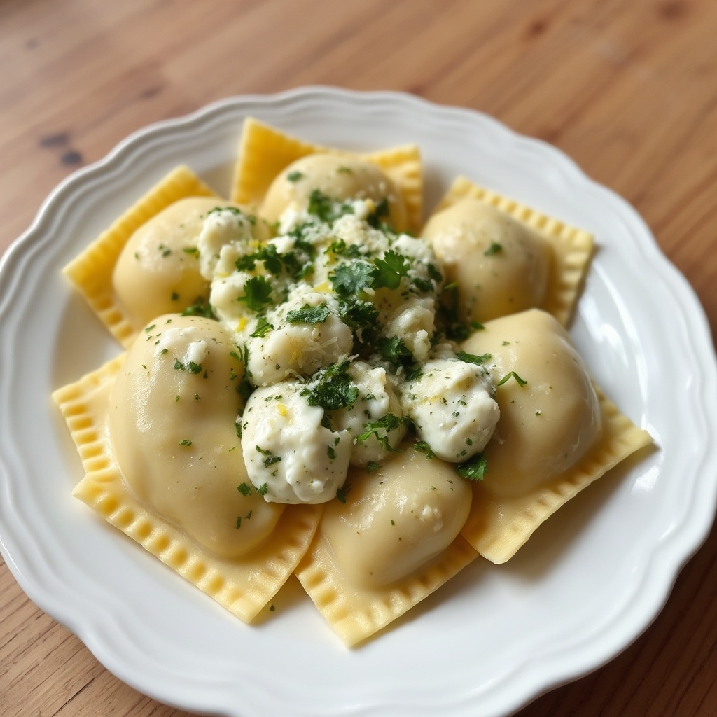 Herbed Cheese Ravioli Filling