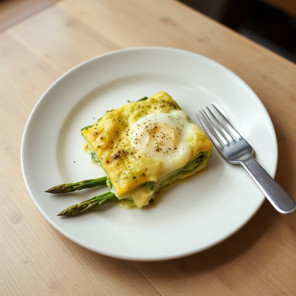 Cheesy Asparagus Egg Bake