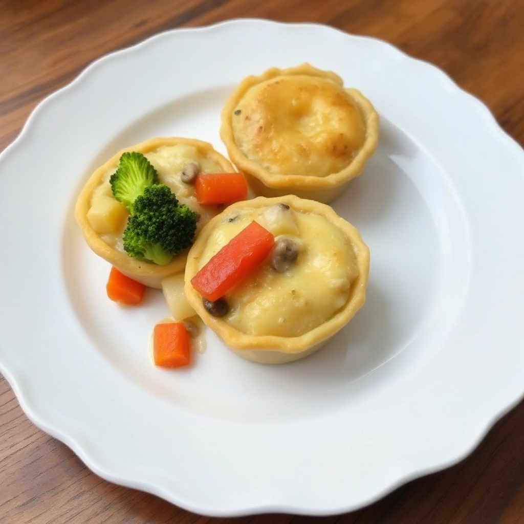 Creamy Vegetable Pot Pies with a Flaky Puff Pastry Crust