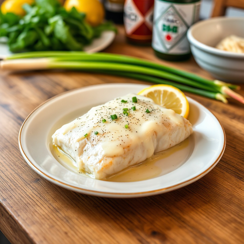 Halibut al Forno con Topping Cremoso al Parmigiano