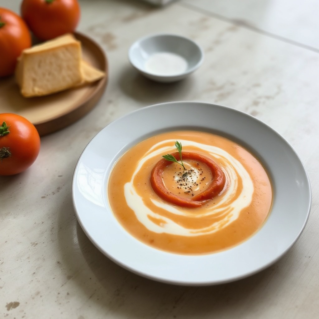 Creamy Coconut Ginger Tomato Soup