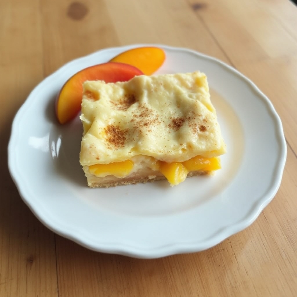 Peach Delight Custard Bars