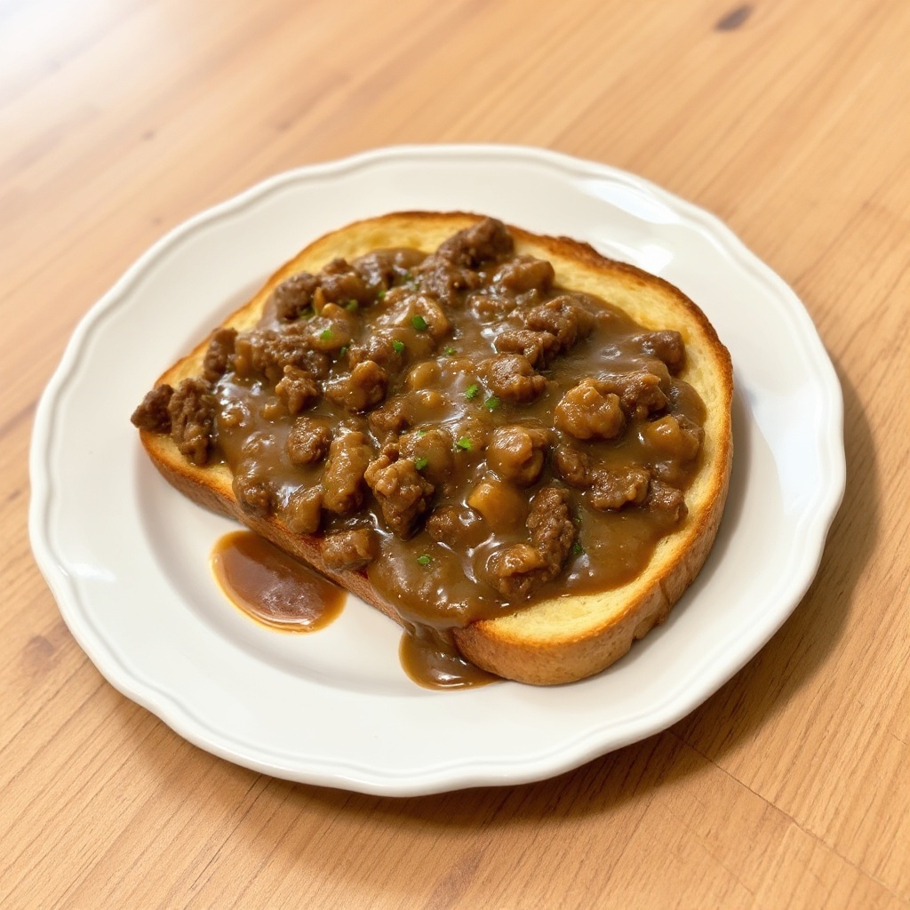 Herzhafter Rinderbraten auf Toast