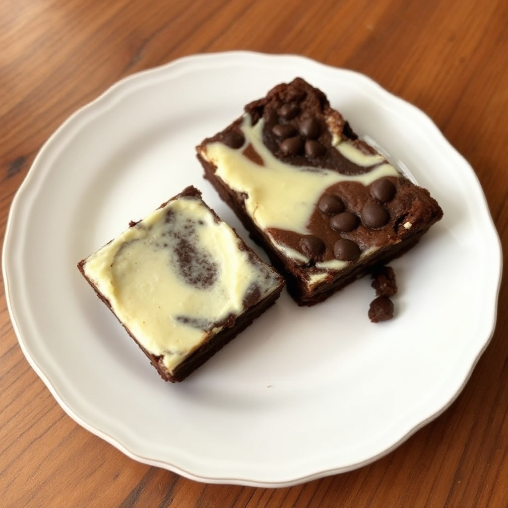 Dekadente Frischkäse-Marmor-Brownies