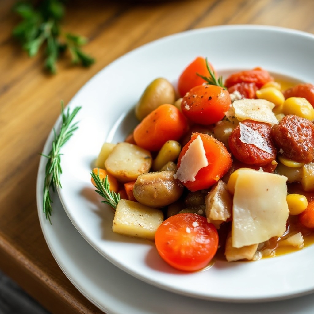Hearty Slow Cooker Vegetable Medley