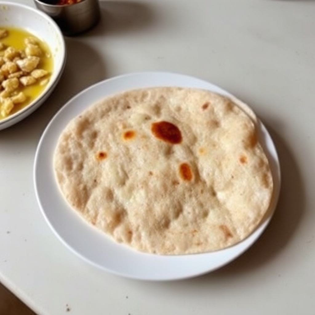 Weiche und fluffige indische Chapati