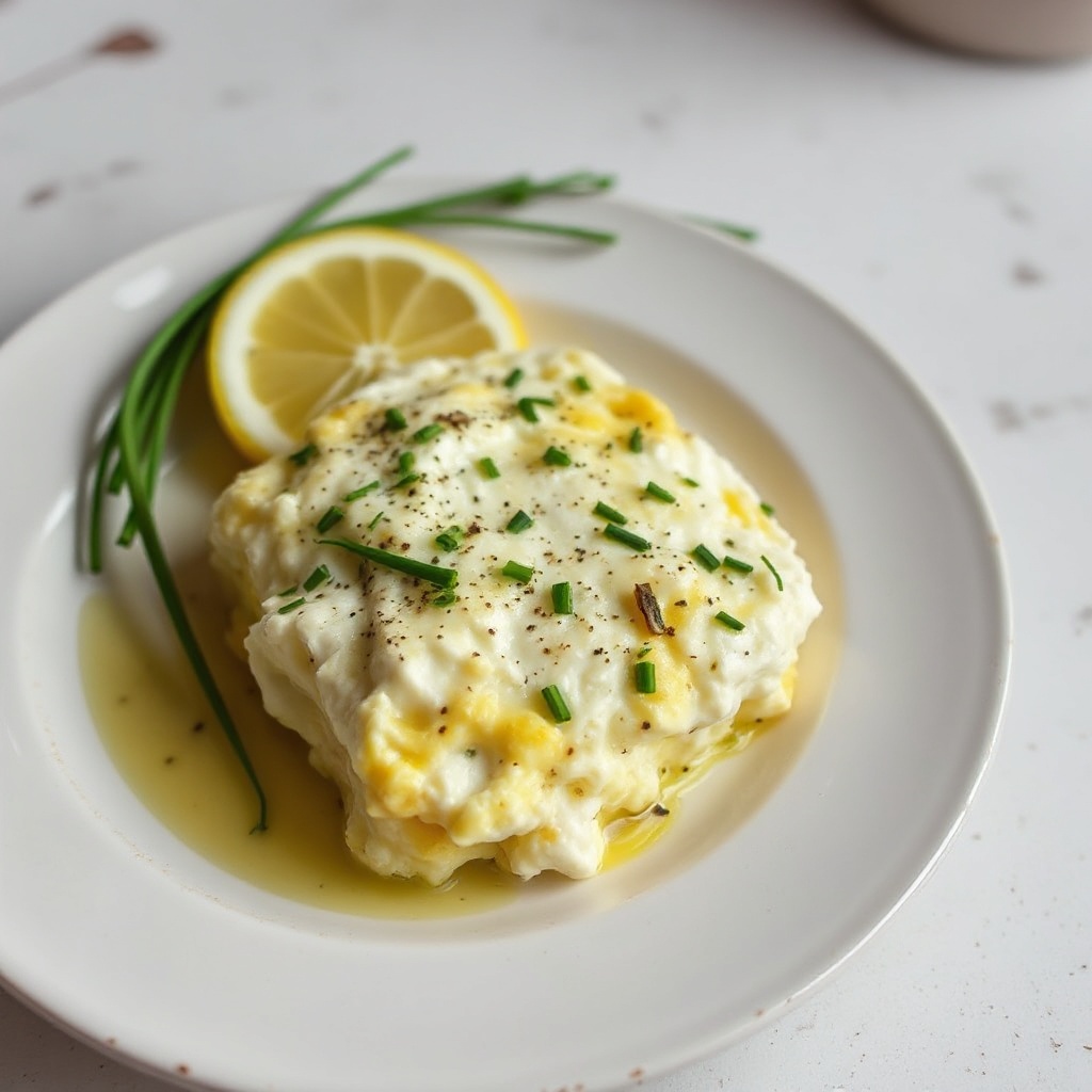 Sformato di Ricotta Aromatizzata con Limone e Aglio