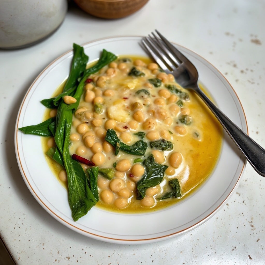 Stufato Cremoso di Fagioli Mung con Bietola
