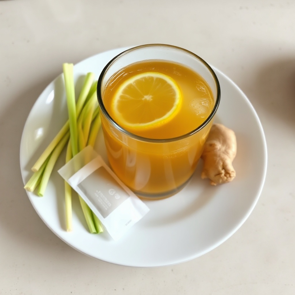Tè Freddo Rinfrescante al Lemongrass e Zenzero