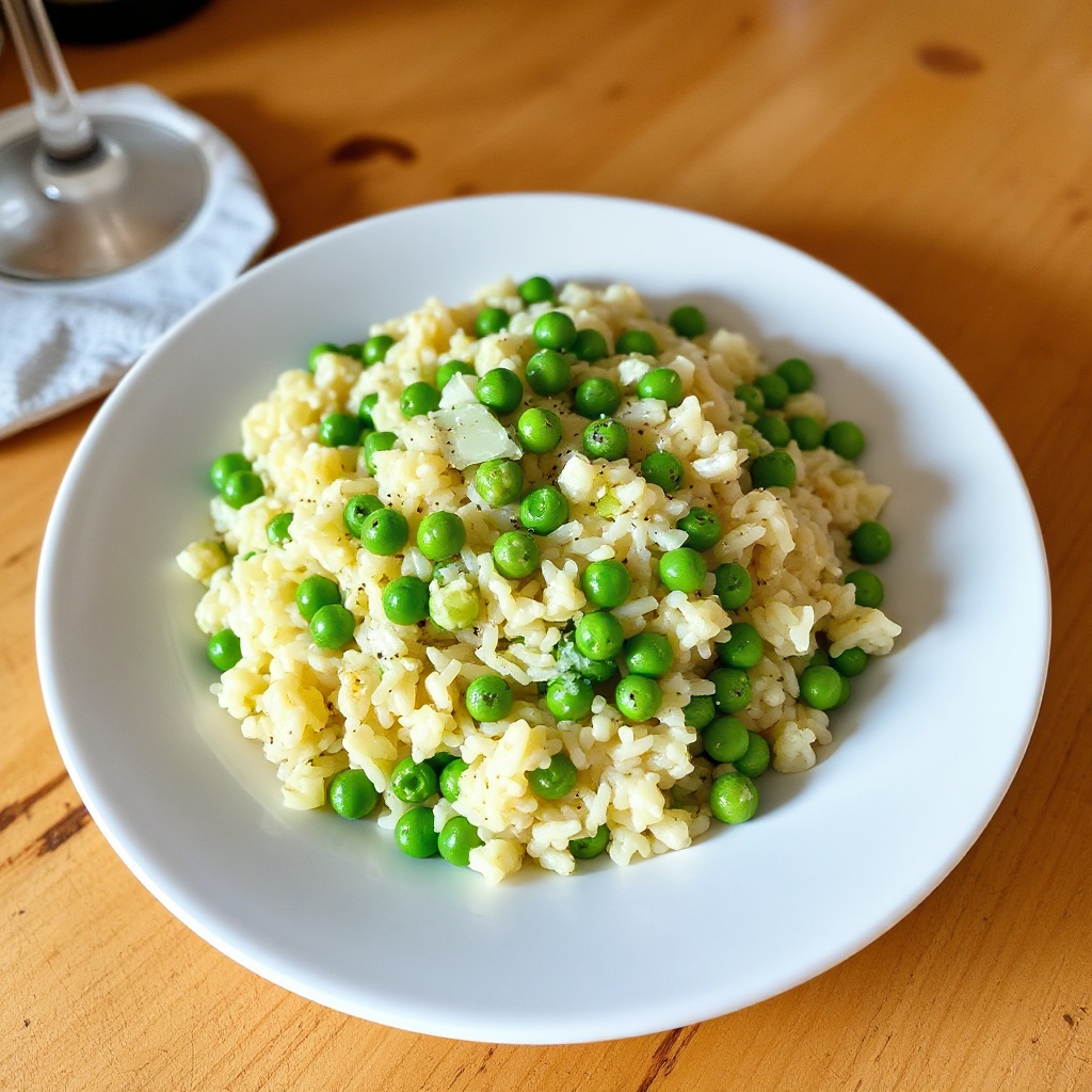 Creamy Italian Rice and Peas Delight