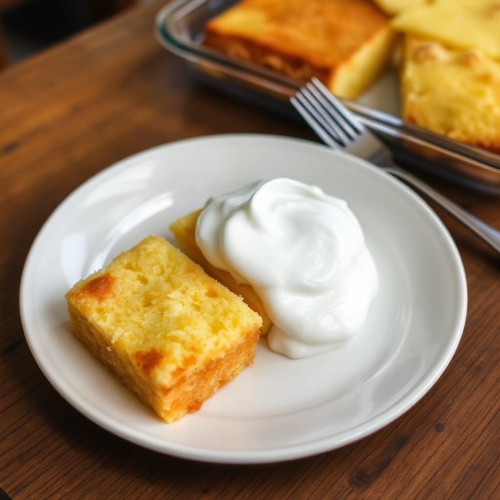 Tropical Pineapple Delight Cake