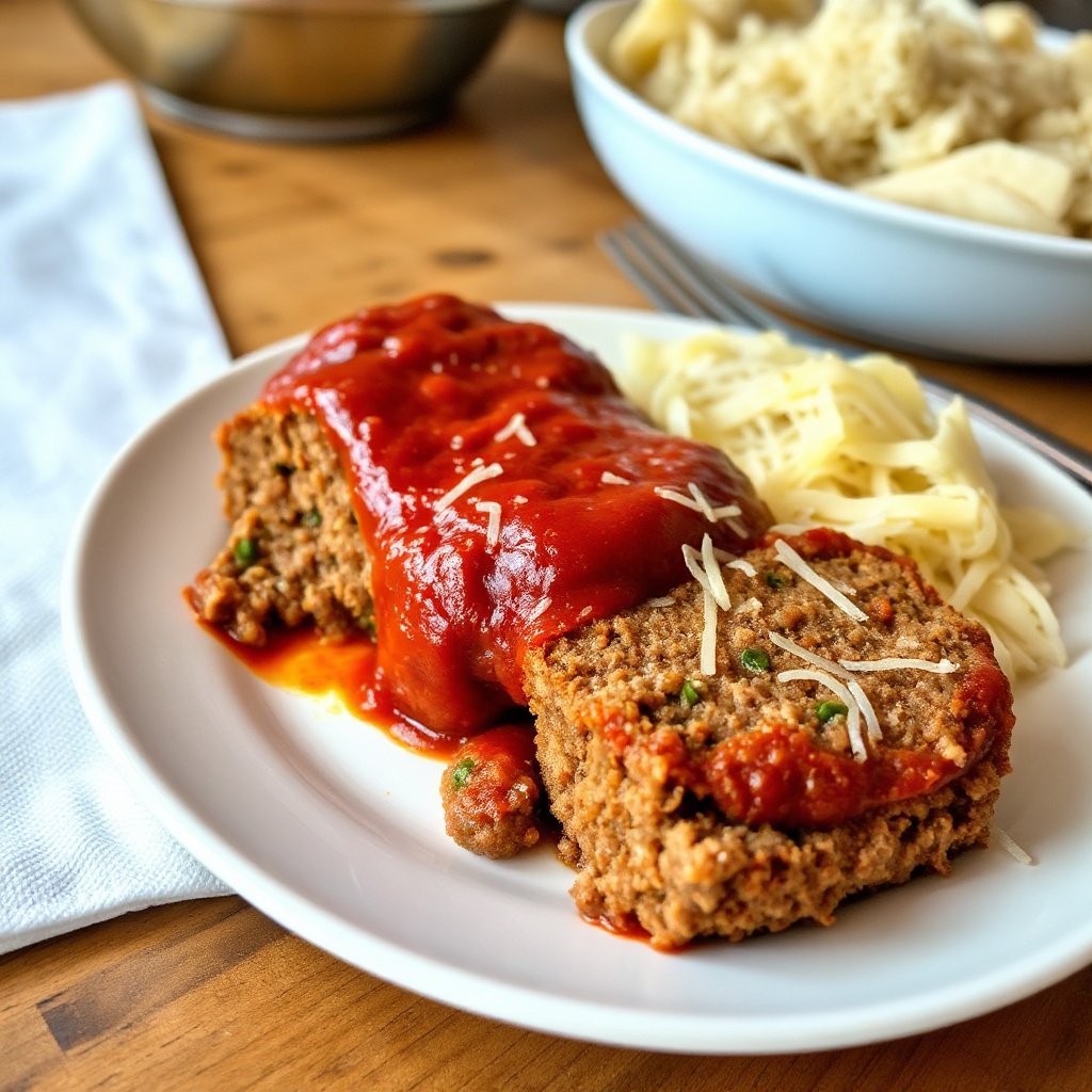 Herzhafter italienischer Hackbraten mit einem Twist
