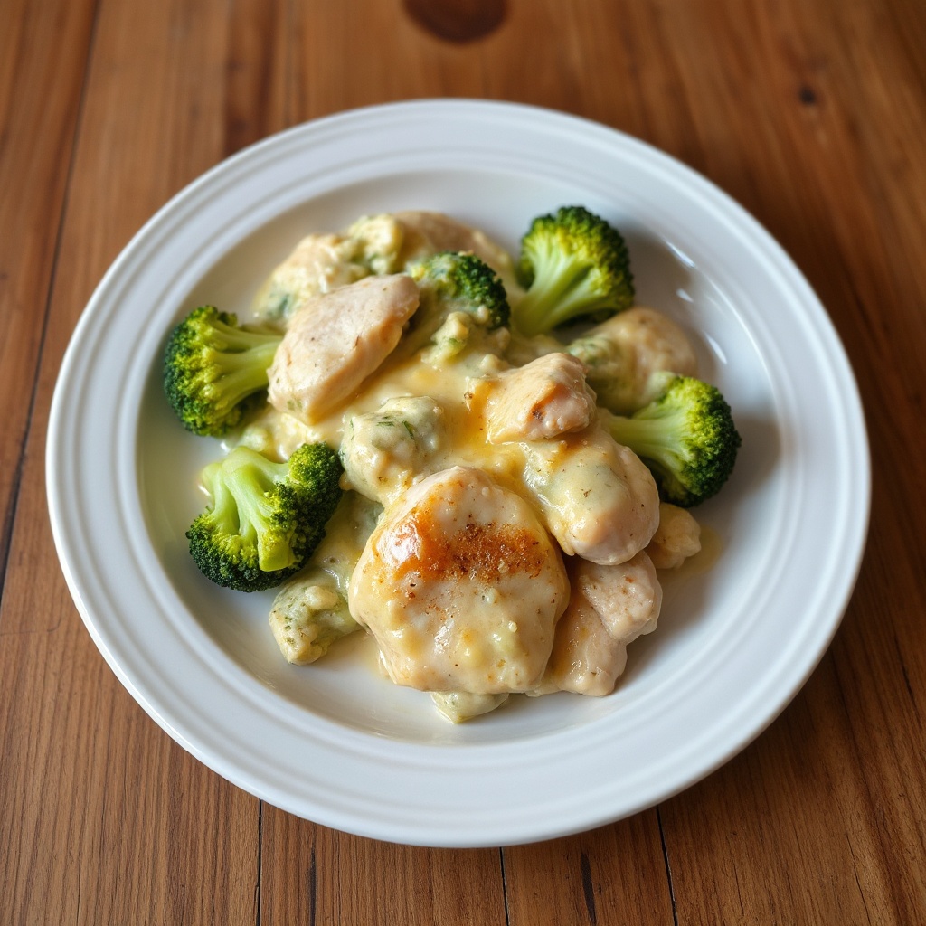Cremiger Hähnchen-Brokkoli-Auflauf