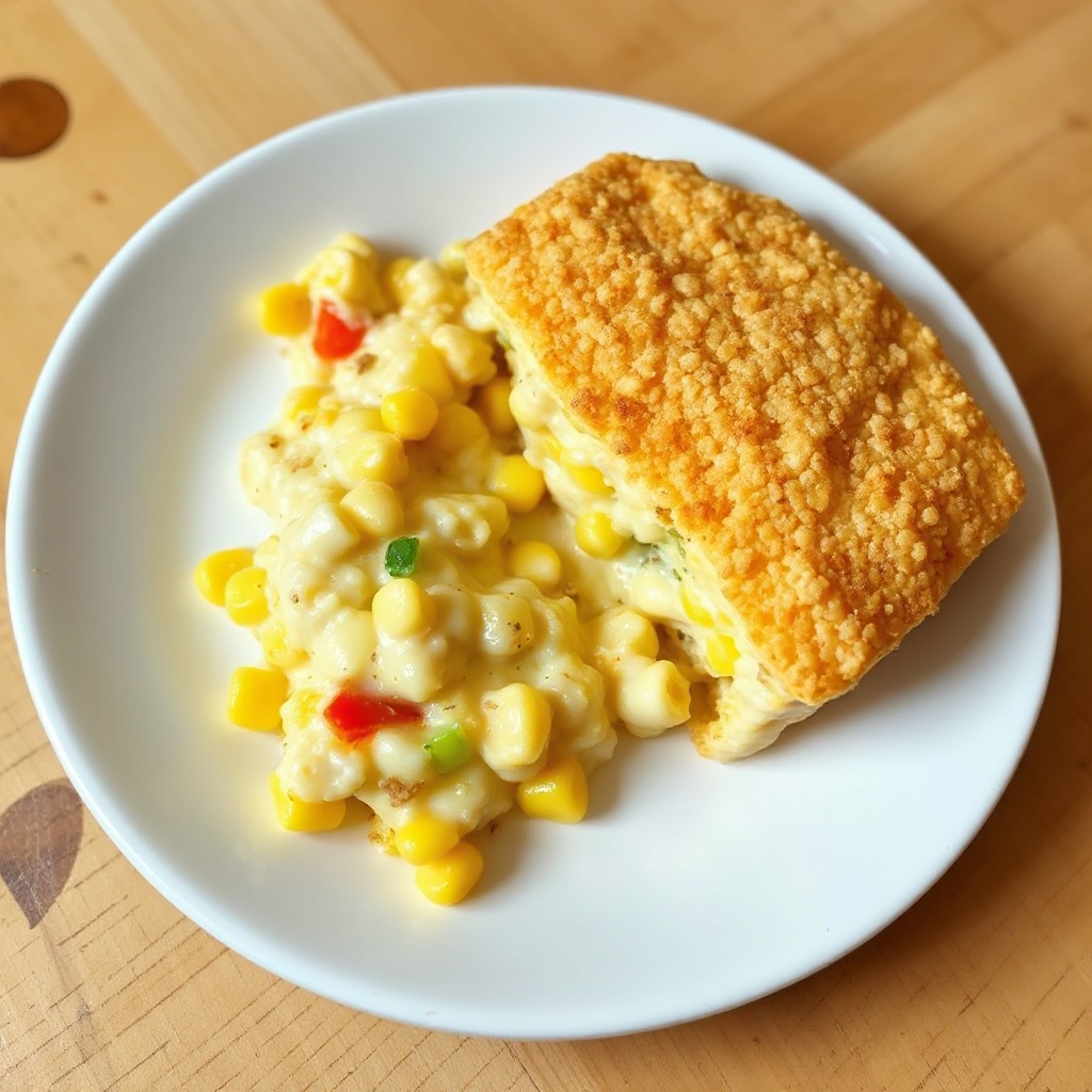 Creamy Corn Bake with Cracker Topping