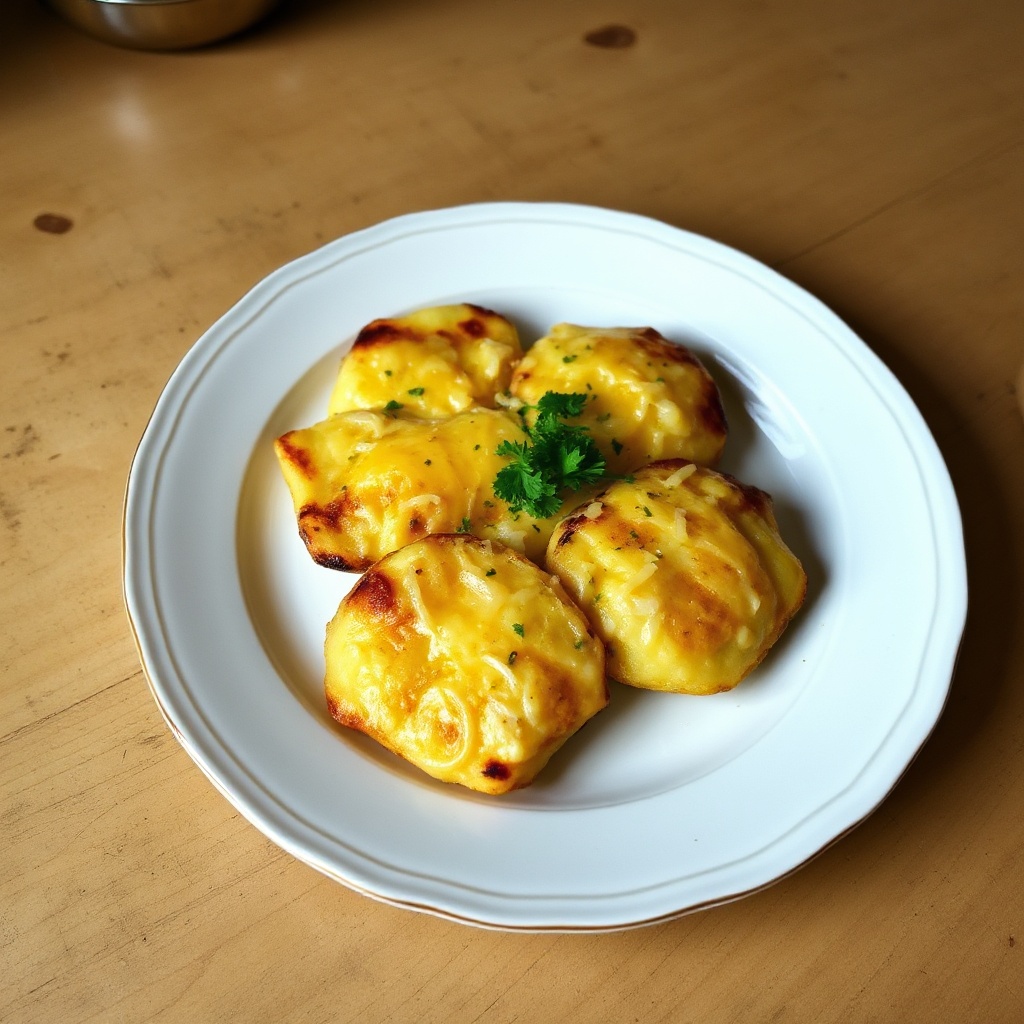 Gegrillte Käse-Kartoffel-Päckchen