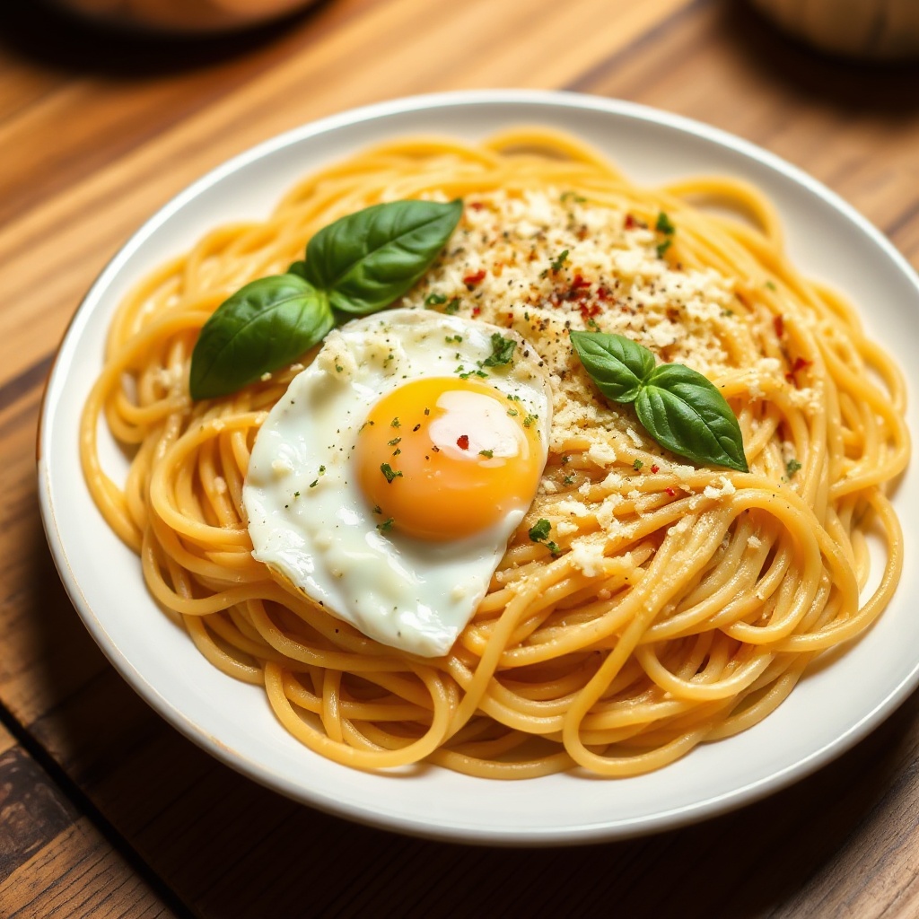 Spaghetti Delizioso all'Aglio e Parmigiano